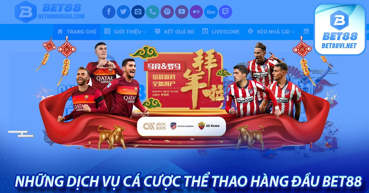 Thể thao bet88 - Trang cá cược thể thao trực tuyến đẳng cấp nhất